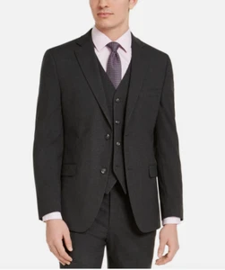 NEW W TAGS Alfani Men's Slim Fit Stretch Solid Suit Jacket Charcoal 44R - Picture 1 of 2
