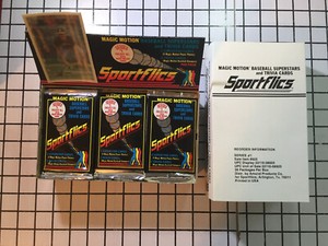 1986 SPORTFLICS BASEBALL BOX 36 NEW PACKS ROOKIE CARD JOSE CANSECO RC NOLAN RYAN