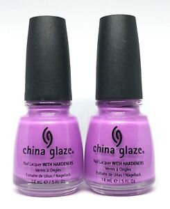 China Glaze Nail Polish No Way Jose 70635 Lavender w Silver Micro Glitter Lacque