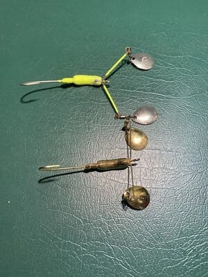 Hildebrandt | Cebo Spinner | Lote de 2 | Nº 2 | Oro y Chartreuse | Usado Foto 1 de 4