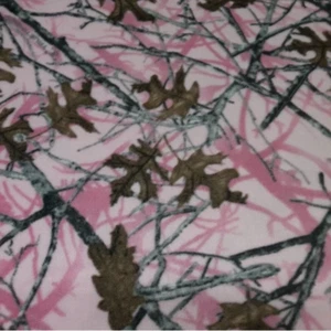 TrueTimber Conceal Camo Pink Fleece Fabric - Picture 1 of 2