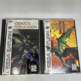 Panzer Dragoon & 2 II Zwei Lot Sega Saturn - Complete CIB Great Condition Tested