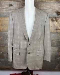 Blazer Abrigo Deportivo Polo Ralph Lauren Para Hombre Pata de Gallo Lana Seda Hecho en Italia 44 - Imagen 1 de 11