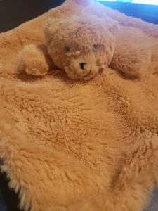 Teddybär Rassel Baby Plüsch Lovey Security Decke Yume hellbraun braun Bany Hände - Bild 1 von 3