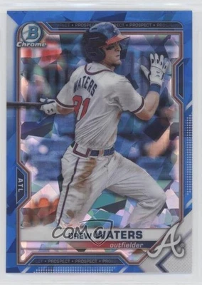 2021 Bowman Sapphire Edition Chrome Prospects Drew Waters #BCP-81 - Image 1 of 2