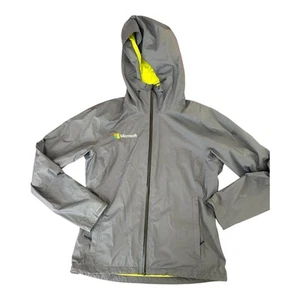 Mountain Hard Ware Jacket Microsoft Logo Women’s Medium Blue Neon Yellow READ - Picture 1 of 23