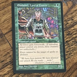 MtG Magic Eladamri, Lord of Leaves (Tempest, 1997) Lightly Played condition - Picture 1 of 11