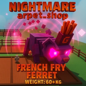 [🐶] Roblox CULTIVE UN JARDÍN | HURÓN PAVÍN PESADILLA 39~61KG - Imagen 1 de 3