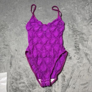 Vintage Christian Dior Body Anzug Intim 90er Rosa Spitze Dessous One Size (XS) - Bild 1 von 10