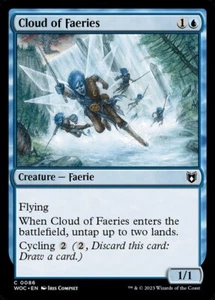 4x Cloud of Faeries - NM - Wilds of Eldraine Commander SPARROW MAGIC mtg - Picture 1 of 1