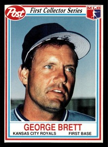 1990 Post Cereal  George Brett 4  Kansas City Royals