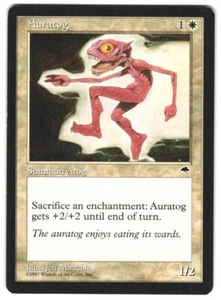 Magic The Gathering Auratog Tempest TMP De colección Raro Sacrifice Enchantment +2/+2 Sin Jugar Casi Nuevo - Imagen 1 de 2