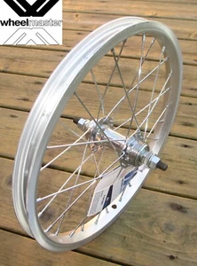 Laufrad Hinterrad 16 x 1,75 Alu BMX silber 28 Speichen 1sp Freilauf 3/8 Anschraubbar - Bild 1 von 16