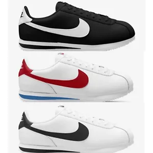 Nike cortez black with white, white with black, blue and red mens size 7-13 NWB - Picture 1 of 32