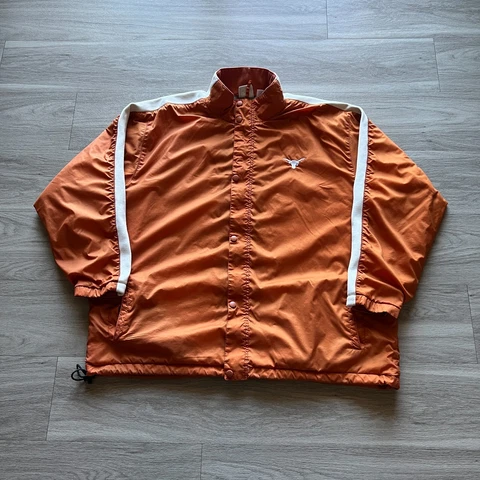 Vintage Texas Longhorns Jacket Mens Extra Large Orange Football NCAA Zip Adult Cover