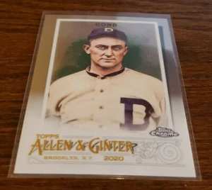 2020 Topps Chrome Allen Ginter #74 Ty Cobb Base Card Detroit Tigers HOF - Picture 1 of 2