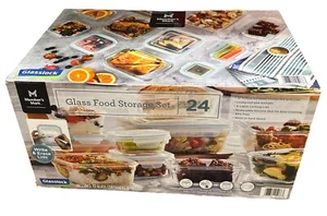 Member's Mark GL1810 24-teiliges Lebensmittelaufbewahrungsset aus Glas - Bild 1 von 6
