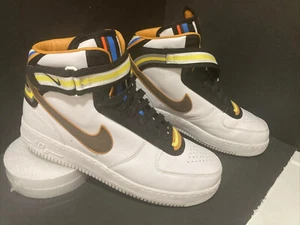 👀 Selten Gr. 11,5! Nike Air Force 1 Mid Sp "Riccardo Tisci" Wht/Barock/Braun 👀 - Bild 1 von 10