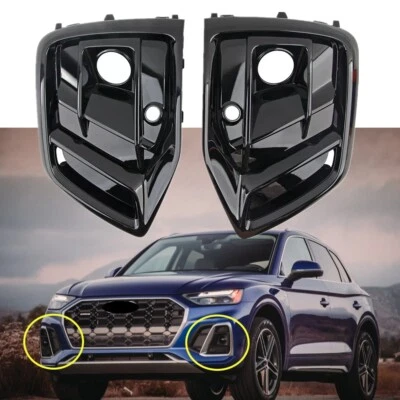 For 2021-2024 Audi Q5 Q5 Sportback 2.0L Front Fog Light Cover Grille W/ACC Hole - Изображение 1 из 4
