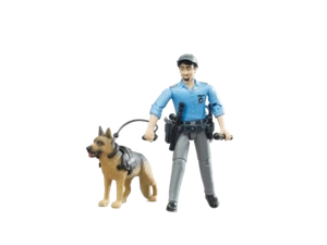 1/16 Bworld Polizist mit Hund von Bruder 62150 - Bild 1 von 2