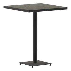 Flash Furniture Lark 32" Square Aluminum Bar Height Dining Table in Gray - Picture 1 of 7