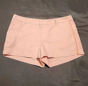Women’s Merona Chino Neon Orange Size 6 Shorts With Jogger Stripe - Picture 1 of 7