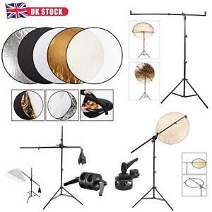 Reflector Holder Studio Boom Arm Light Stand Collapsible Professional Photo Grip