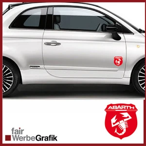 Juego de 2 pegatinas decorativas Fiat Abarth Style Punto Skorpion 500 #1035 - Imagen 1 de 4
