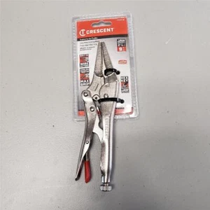 = Crescent Long Nose Locking Pliers Hex Key Jaw C9NVN-08 Built in Wire Cutter - Picture 1 of 4