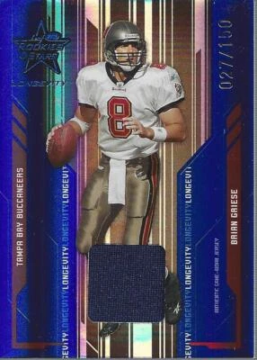 2005 Leaf Rookies and Stars Longevity Sapphire #89 Brian Griese Jersey /150 - Image 1 of 2