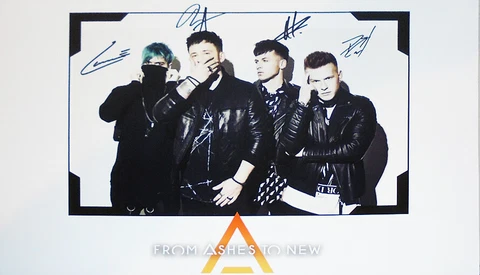 From Ashes To New- Signed/Autograph Exclusive Rock Band Photo Poster w/COA Cover