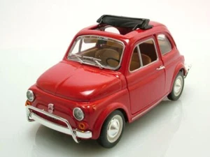 Fiat 500 L 1968 modelo de coche rojo 1:24 Bburago - Imagen 1 de 8