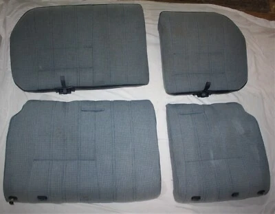 88 89 90 91 Juego de 4 cojines de asiento trasero azul conjunto OEM R L RR Honda Civic WAGON 88 89 90 91 Foto 1 de 4
