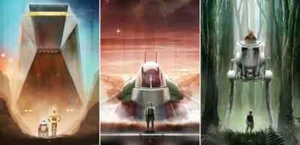 Star Wars: Perspective 2 von Andy Fairhurst - 13x19 - Set mit 3 Drucken - - Bild 1 von 4