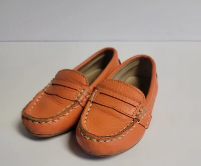 Zapatos mocasines Ralph Lauren para niños pequeños naranja talla 5 Foto 1 de 4