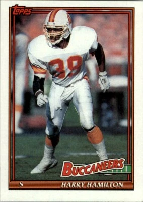 1991 Topps NFL Harry Hamilton #490 - Image 1 of 2