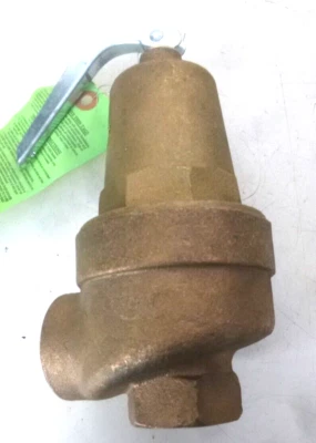 NEW APOLLO Safety Relief Valve: Bronze, FNPT, FNPT, 1-1/4", Inlet/Outlet,1060605 - Image 1 of 2