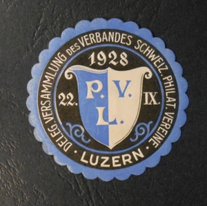 SVIZZERA Erinnofili 1928 LUZERN Marche /Vignette MH* - Foto 1 di 1