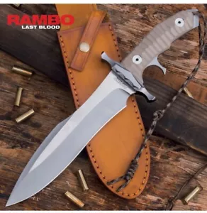 Rambo Last Blood Heartstopper 9” Knife and Sheath - Picture 1 of 13