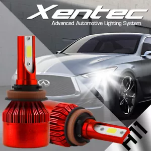 XENTEC LED HID Headlight Conversion kit H11 6000K for 2009-2010 Dodge Ram 5500 - Picture 1 of 12