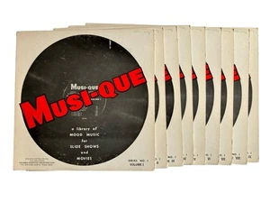 Sound Effects Records Musi-que Music For Slide Shows and Movies Series 1 Vol 1-9 - Picture 1 of 11