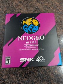 SNK Neo Geo Mini International US Console w/40 Games - New and Sealed