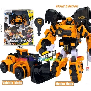 TOBOT V Dozer Cargador Eléctrico Bulldozer Transformar Robot Vehículo Llave Juguete Edición Dorada - Imagen 1 de 7