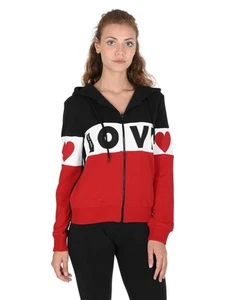 Love Moschino Heart Print ZipUp Hoodie Women Multicolor Jackets - Picture 1 of 4