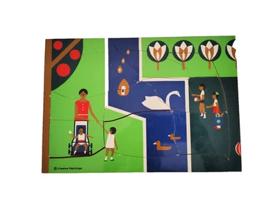 Vintage Creative Playthings Holland Wood Puzzle Park Kid Non Toxic Fredun Shapur - Image 1 of 4