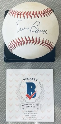 RARO HOF ERNIE BANKS LICENCIA BECKETT AUTENTICADO FIRMADO NUEVO N.L. BÉISBOL Foto 1 de 3