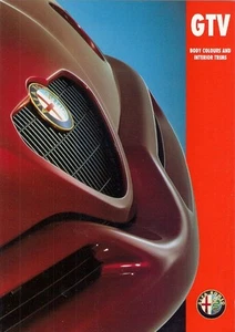Alfa Romeo GTV Colour & Trim 1996-98 UK Market Foldout Brochure 2.0 TS Lusso - Picture 1 of 1
