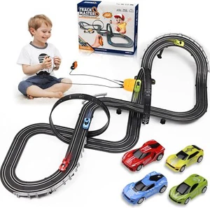 Slot Car Race Track Set Battery/Electric Race Car Game Toys Gift for Kids Boys - Picture 1 of 8