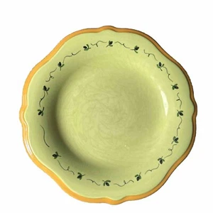 Pfaltzgraff Secrets Of Pistoulet Jana Kolpen Green 9” Salad Plate Pasta Dish - Picture 1 of 7