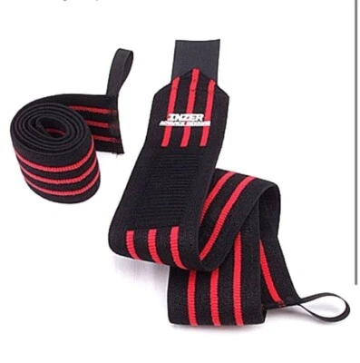 INZER Iron Z Wrist Wraps (Pair) Powerlifting Weight Lifting - Small 12 Inch - Image 1 of 4